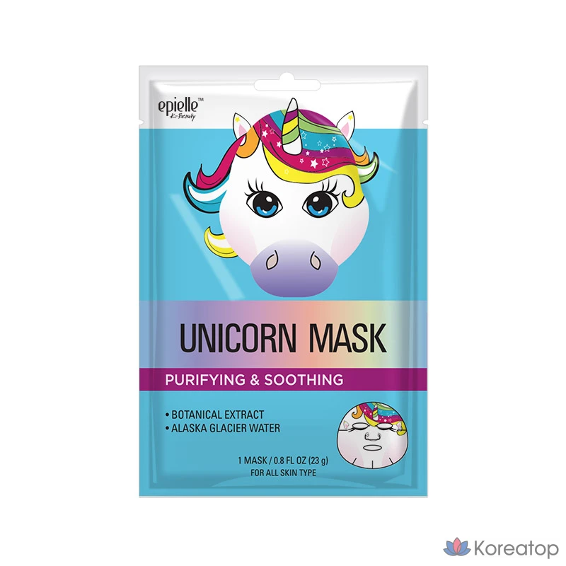 Тканевая маска для лица Epielle Unicorn Character Mask, 50 шт., фото 3
