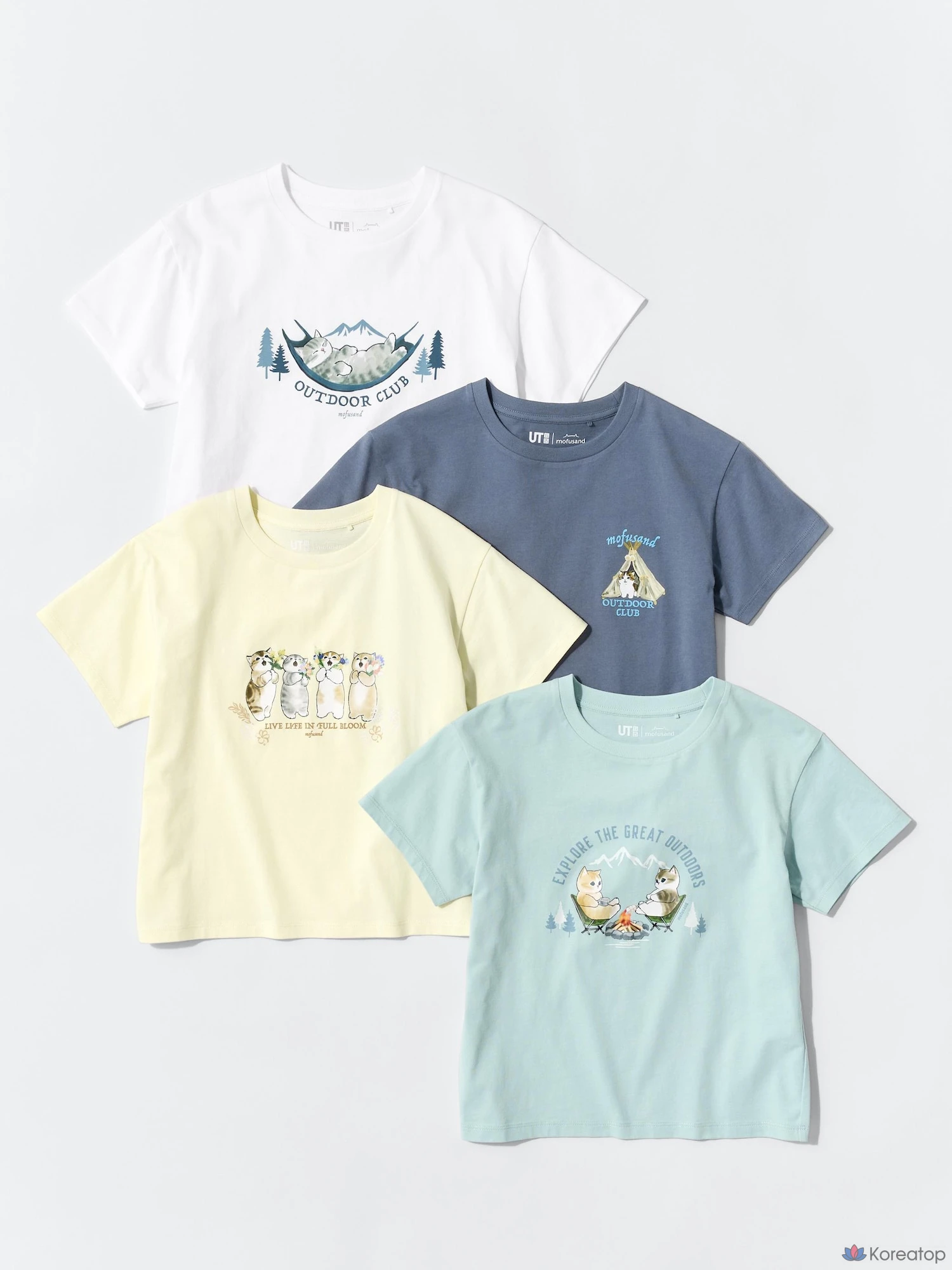 Футболка для девочек Uniqlo mofusand UT Graphic T-Shirt