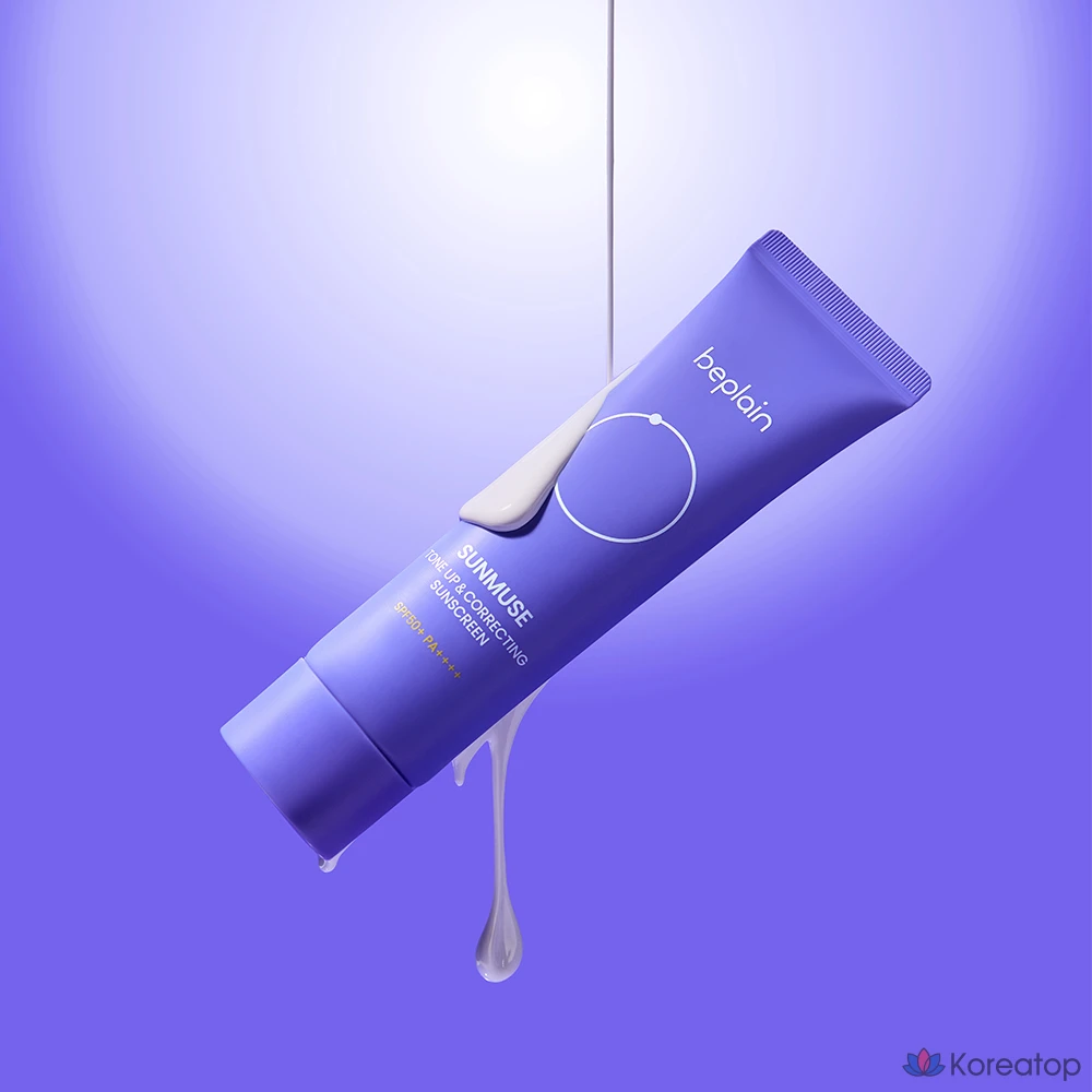 Солнцезащитный крем Beplain Sunmuse Tone Up &amp; Correcting Sun Cream SPF50+ PA++++, 50 мл, 1 шт.