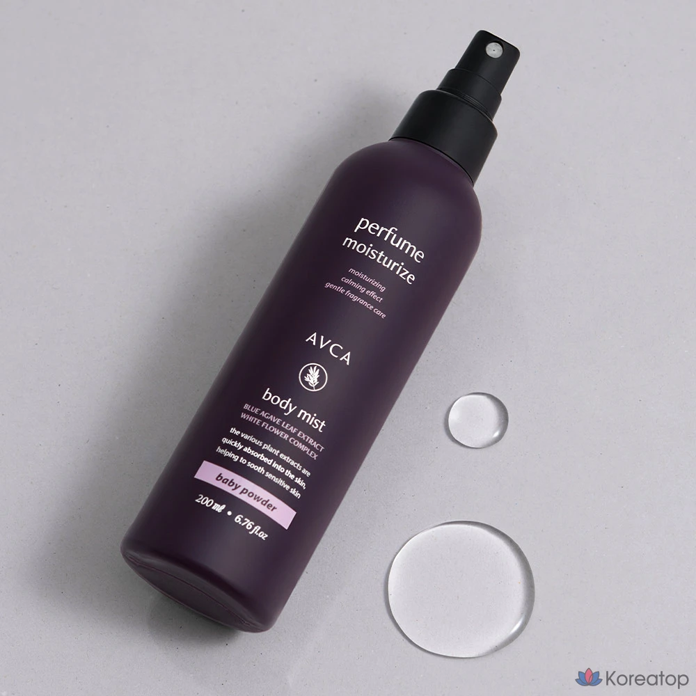 Парфюмированный мист для тела AVCA Perfume Body Mist Baby Powder, 200 мл, 1 шт.