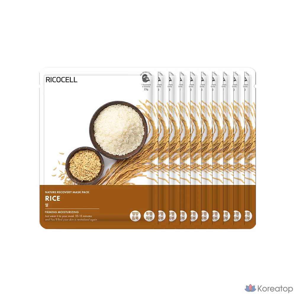 Тканевая маска для лица Ricocell Nature Recovery Potato Mask, 23 г, 20 шт.