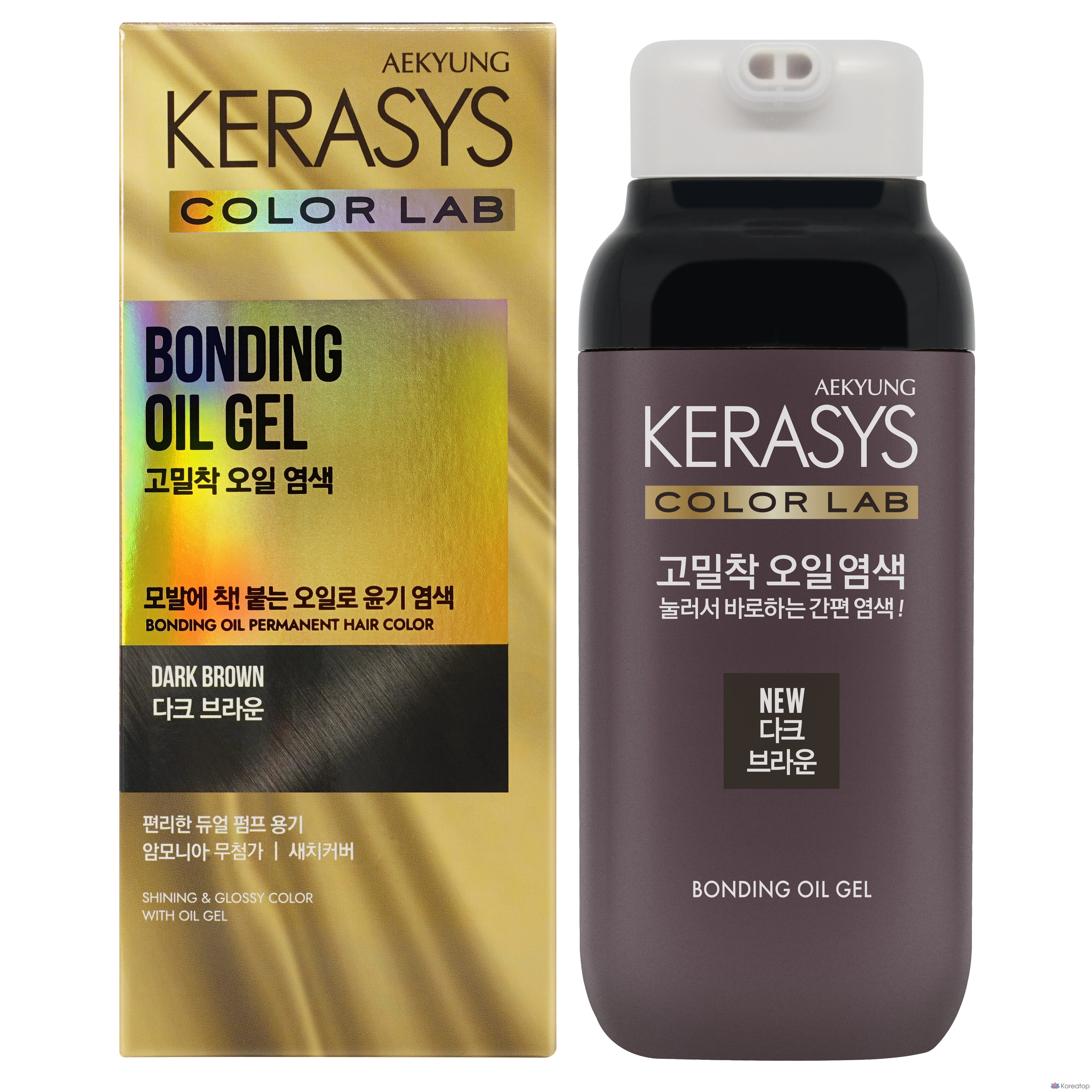 Краска для волос KeraSys High-Density Oil Hair Dye, оттенок Dark Brown, 1 шт.
