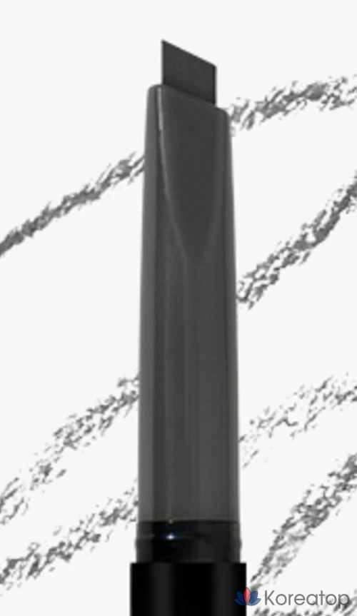 Карандаш для бровей MERZY The First Brow Pencil, оттенок B4 Stone Gray, 0.25 г, 1 шт.