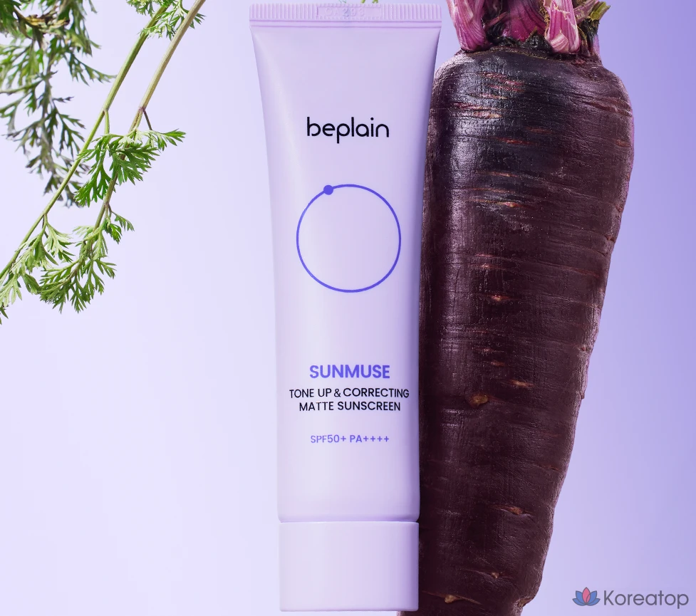 Солнцезащитный крем Beplain Sunmuse Tone Up &amp; Correcting Matte Sunscreen SPF50+ PA++++, 50 мл, 1 шт.