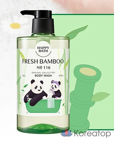 Гель для душа Happy Bath Bao Family Original Collection Fresh Bamboo, 910 мл, 1 шт.