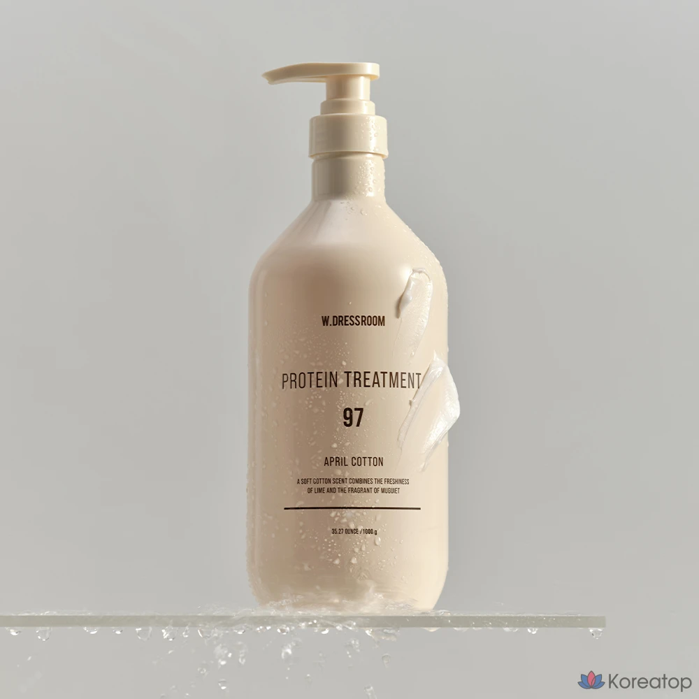 Кондиционер для волос W.Dressroom Protein Hair Loss Care Treatment No 97 April Cotton, 1 л, 1 шт.