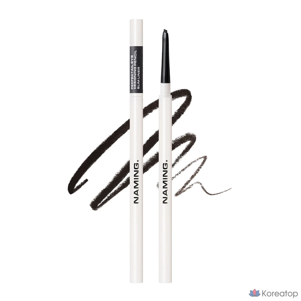 Подводка для глаз NAMING Perfectail Eye Designing Pencil Slim Liner, оттенок Perfect Black, 1 шт.