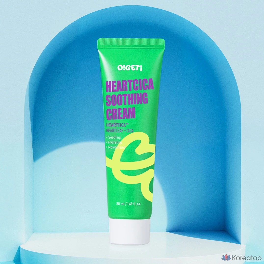 Успокаивающий крем O!GETi Heart Cica Soothing Cream, 50 мл, 1 шт.