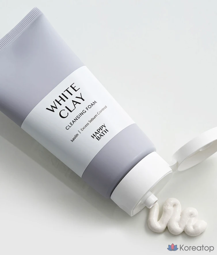 Очищающая пенка для лица Happy Bath White Clay Pore Cleansing Foam, 150 г, 1 шт.