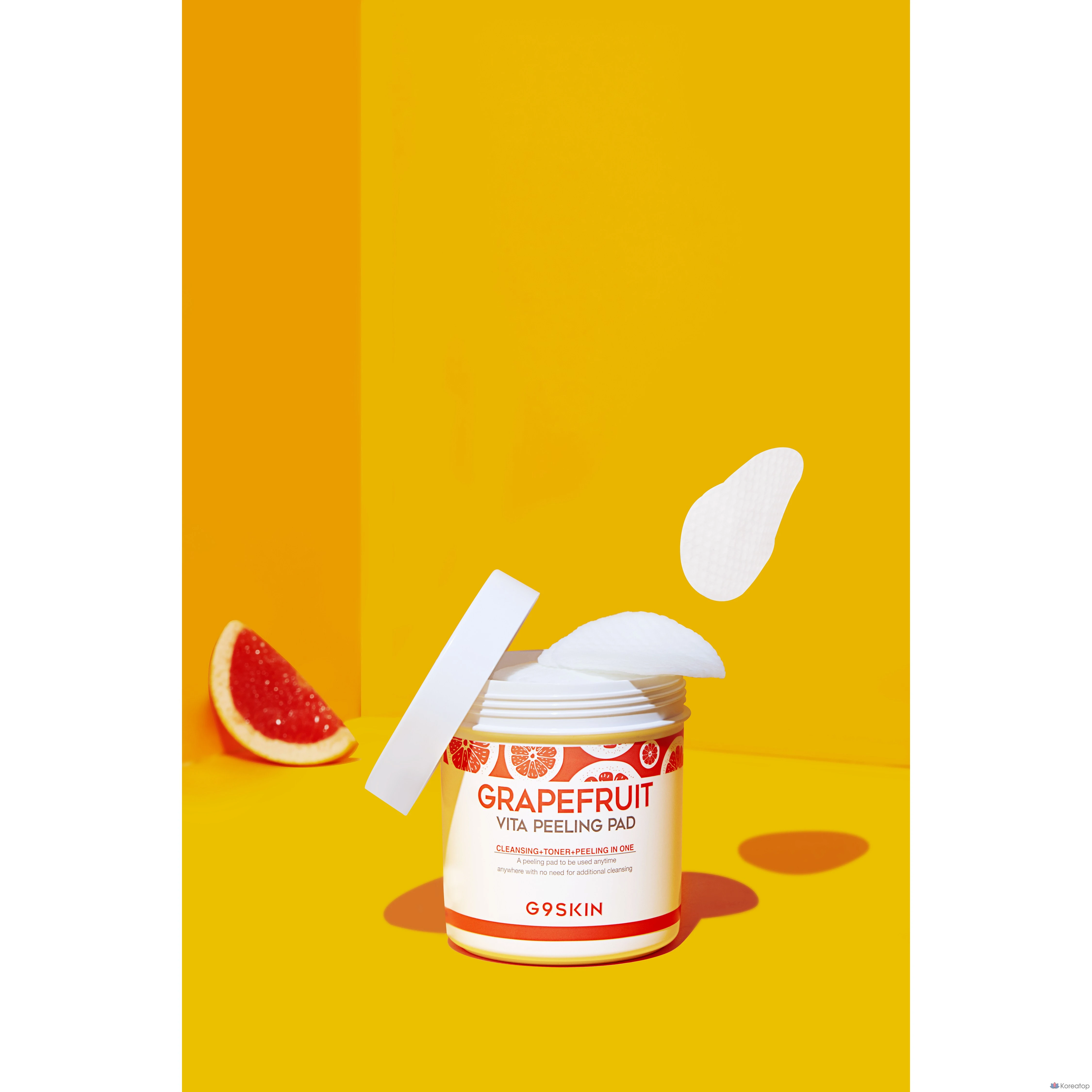 Пилинг-пэды G9SKIN Grapefruit Vita Peeling Toner Pads, 100 шт.