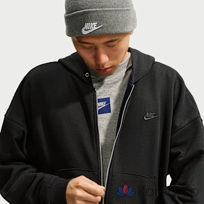 Худи на молнии мужской Nike Club Oversized Fleece Full Zip Reversible Hoodie