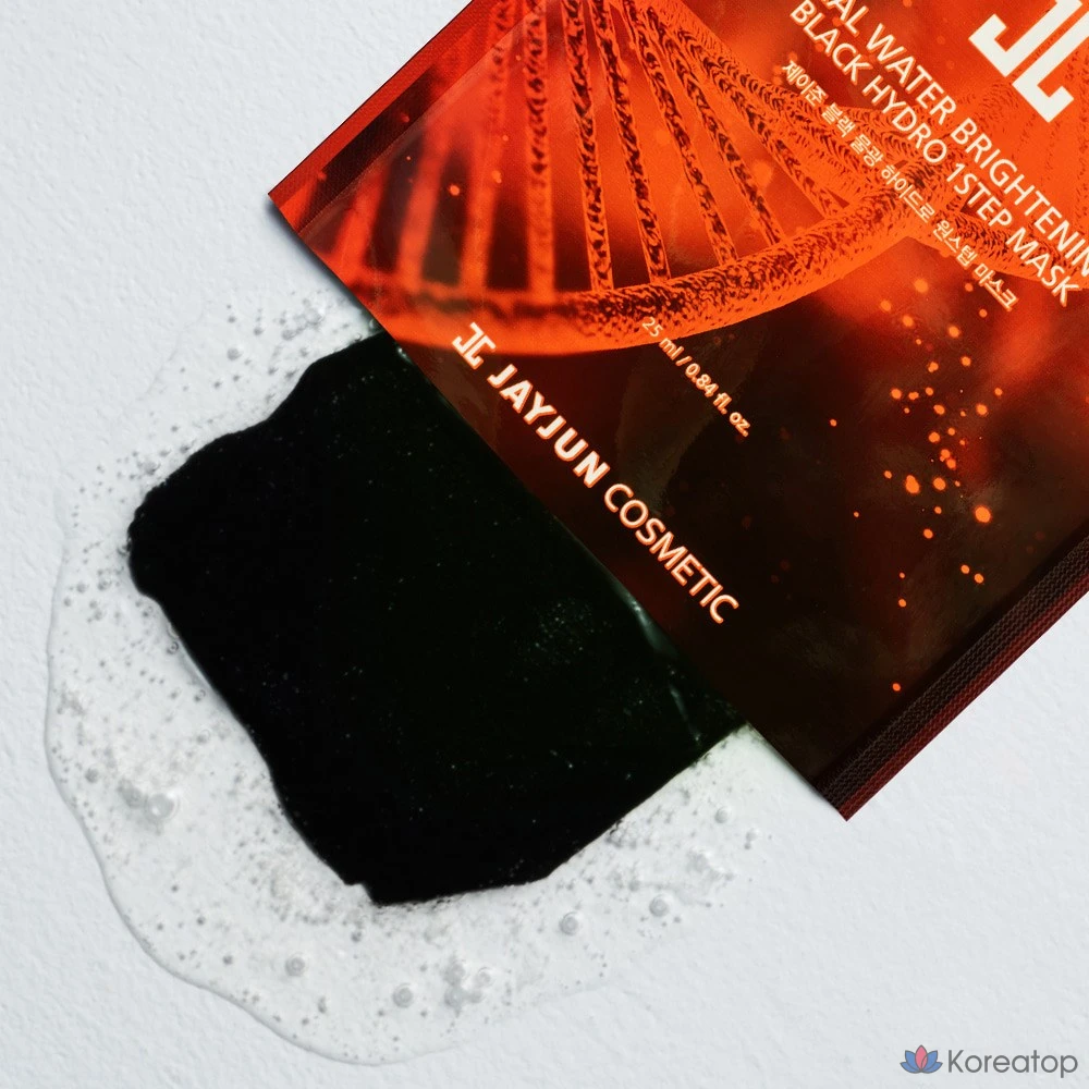 Тканевая маска для лица Jayjun Black Water Glow Hydro Mask 1 Step, 60 шт., фото 3