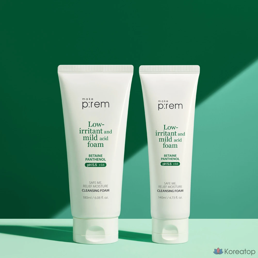 Очищающая пенка MAKE P:REM Safe Me Relief Moisture Cleansing Foam Special Set, 180 мл, 6 шт., фото 2