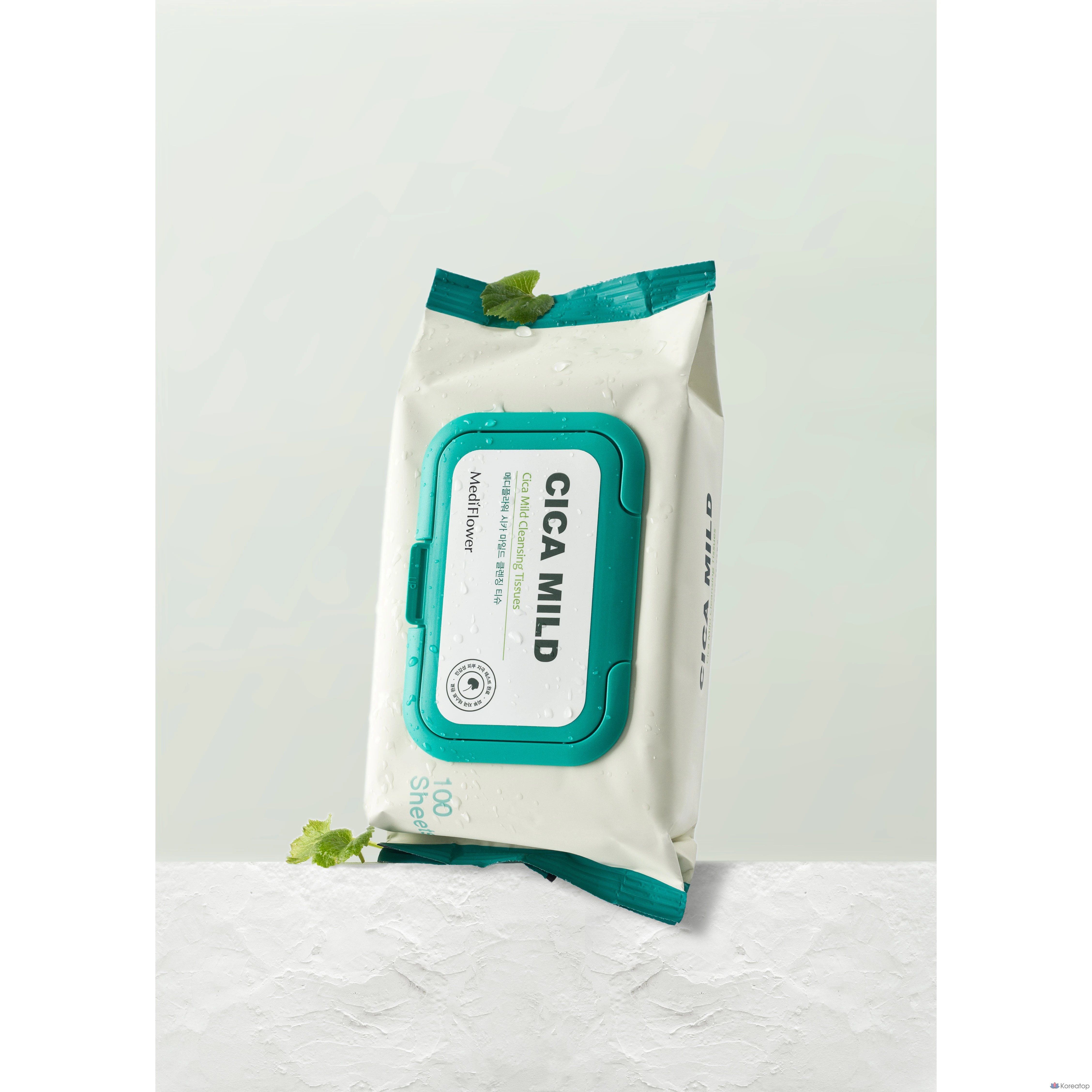 Салфетки для снятия макияжа MediFlower Cica Mild Cleansing Tissue, 100 шт.