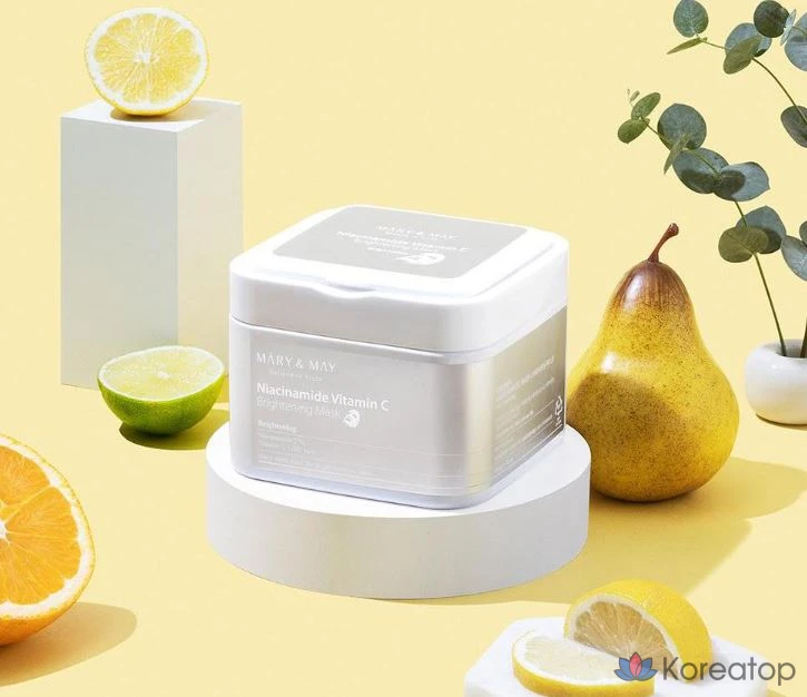 Тканевая маска для лица Mary&May Niacinamide Vitamin C Brightening Mask, 150 шт., фото 3