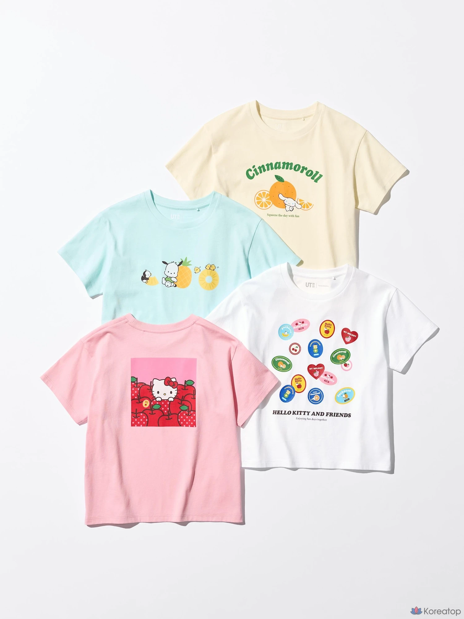 Футболка детская Uniqlo Sanrio Characters UT, черный