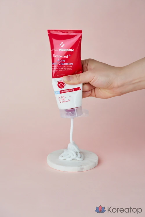 Очищающая пенка Paul Medison Deep Red Acne Foam Cleanser, 155 мл, 1 шт.
