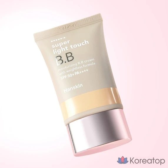 BB-крем HANSKIN Super Light Touch Blemish Balm Cream SPF 50+ PA++++, оттенок Ivory, 30 г, 1 шт., фото 2