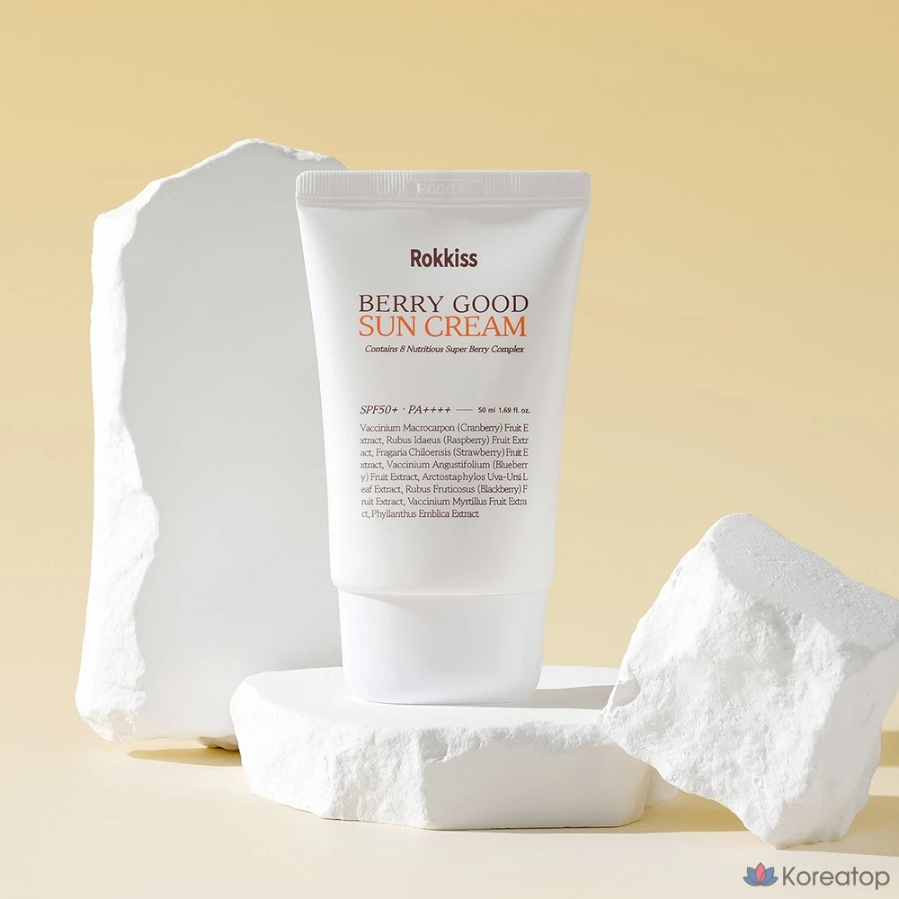Солнцезащитный крем Rokkiss Berry Good Yumugiacha Sun Cream SPF50+ PA++++, 50 мл, 1 шт.