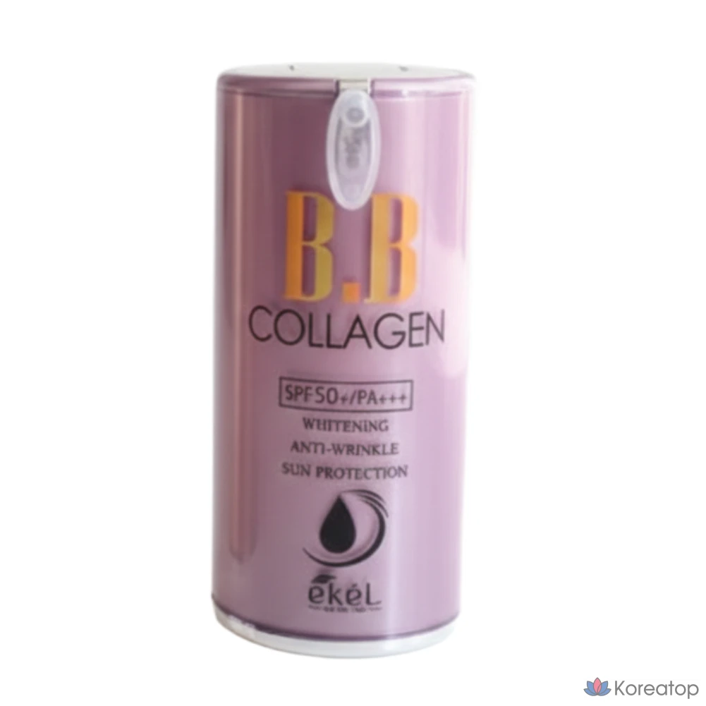 Крем BB Ekel B.B Cream Pump, оттенок 21 Light Beige Collagen, 50 г, 1 шт.
