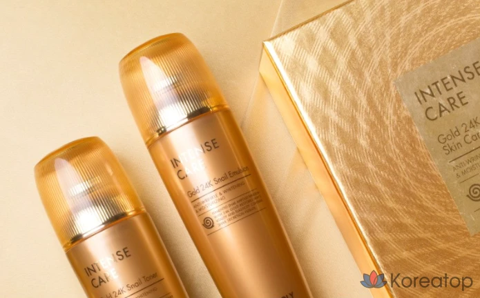 Набор для ухода Tony Moly Intense Care Gold 24K Snail 2-piece Set, 2 шт., фото 3