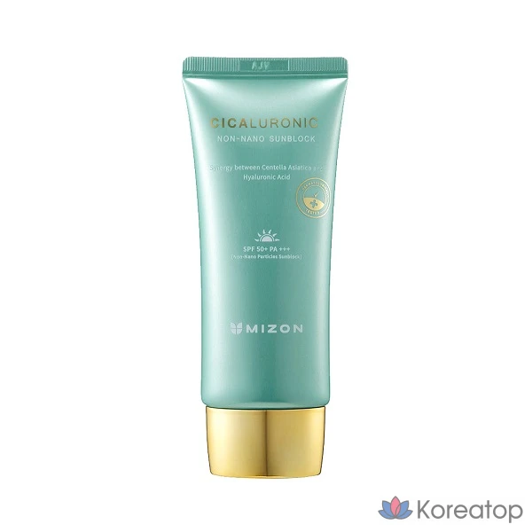 Солнцезащитный крем Mizon Cicaluronic Non-Nano Sunblock SPF50+ PA+++, 50 мл, 1 шт.