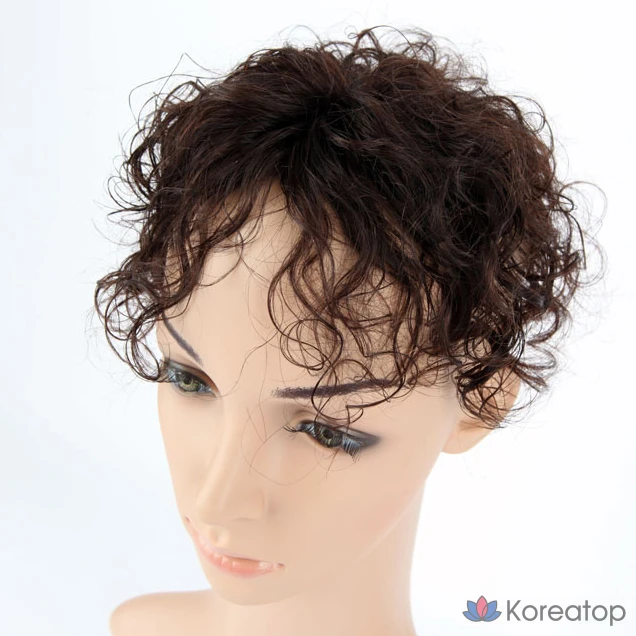 Парик Wonjin Air Mesh Wave Crown Hairpiece, оттенок Dark Brown, 1 шт.