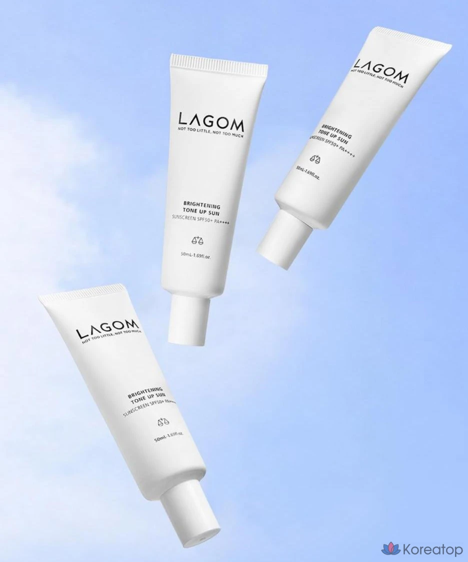 Солнцезащитный крем LAGOM Brightening Tone Up Sun SPF50+ PA++++, 50 мл, 1 шт.