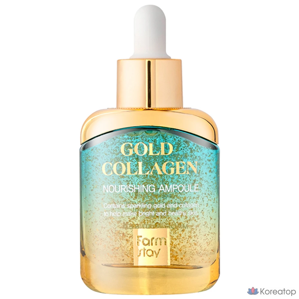 Ампульная сыворотка FarmStay Gold Collagen Nourishing Ampoule, 35 мл, 1 шт.