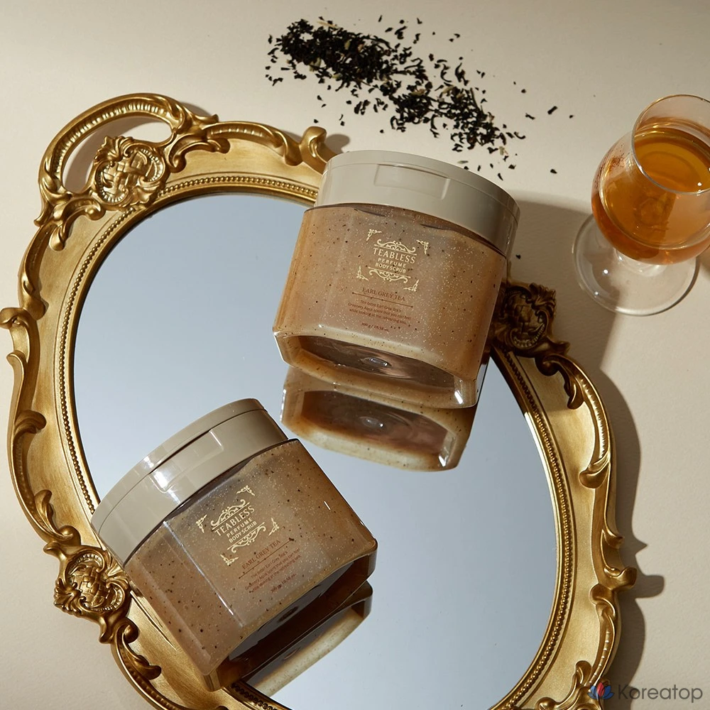 Скраб для тела TEABLESS Earl Grey Tea Jam Body Scrub, аромат Greenaria Aqua, 300 г, 1 шт.