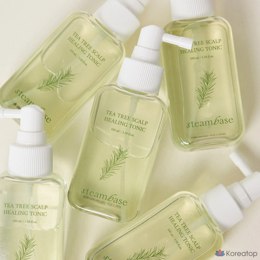 Набор для ухода Steambase Tea Tree 2-piece Set (Cooling Healing Tonic + Scalp Scaler), 100 мл + 50 мл, 1 шт.