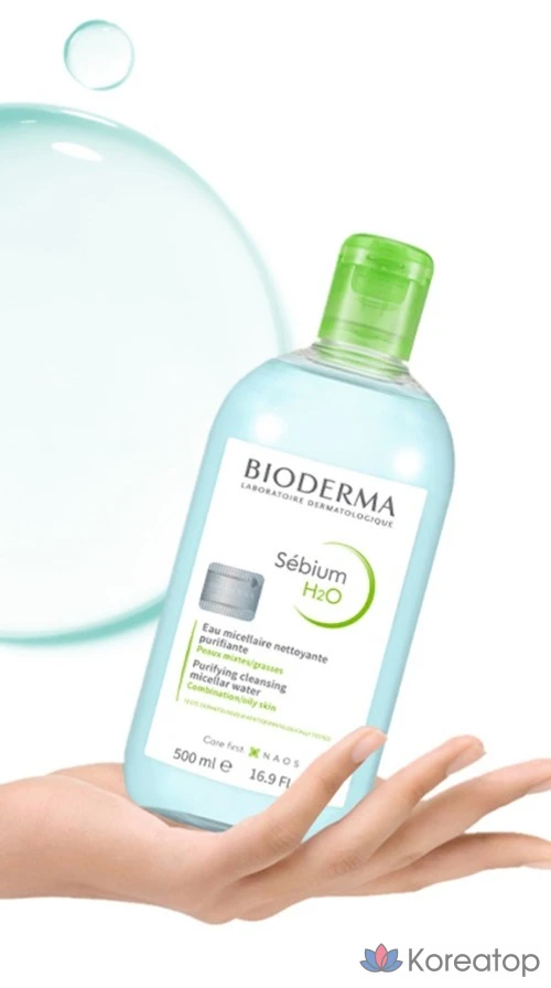Набор для ухода Bioderma Sebium H2O Cleansing Water 2-piece Set (500 мл + 100 мл), 1 шт.