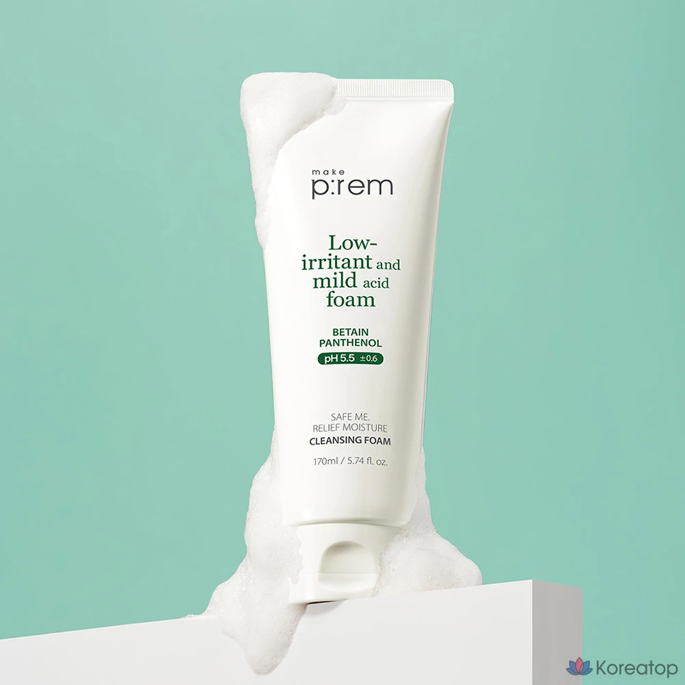 Очищающая пенка MAKE P:REM Safe Me Moisture Cleansing Foam, 170 мл, 1 шт.
