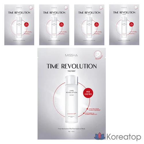 Тканевая маска для лица Missha Time Revolution The First Essence Mask, 30 г, 5 шт.