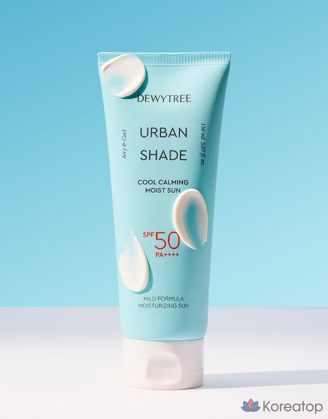 Солнцезащитный крем Dewytree Urban Shade Cool Calming Moisture Sun Cream SPF50+ PA++++, 150 мл, 1 шт.
