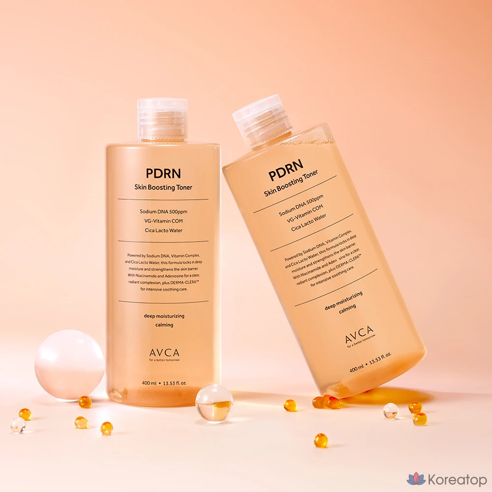 Тонер AVCA PDRN Salmon Essence Skin Boosting Toner, 400 мл, 1 шт.