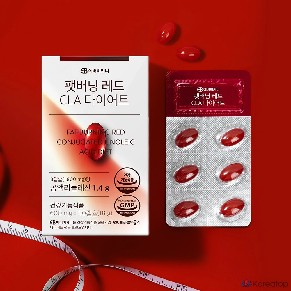 Капсулы для похудения EverBikini Fat Burning Red CLA, 30 шт.