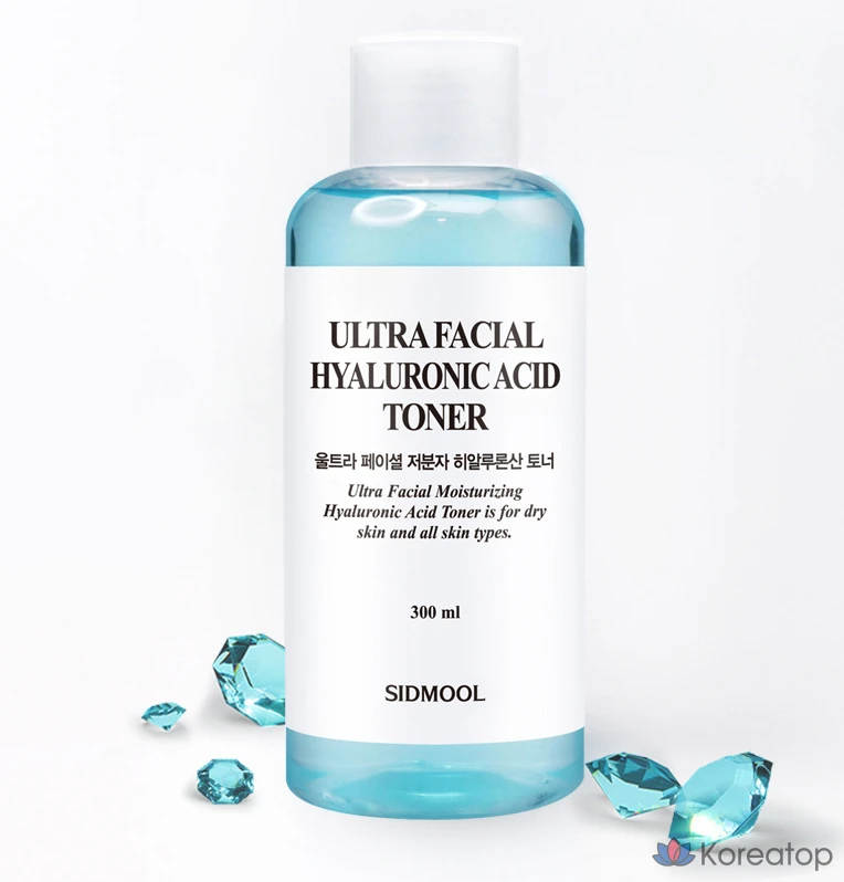 Тонер Sidmool Ultra Facial Moisturizing Low Molecular Hyaluronic Acid, 300 мл, 1 шт.