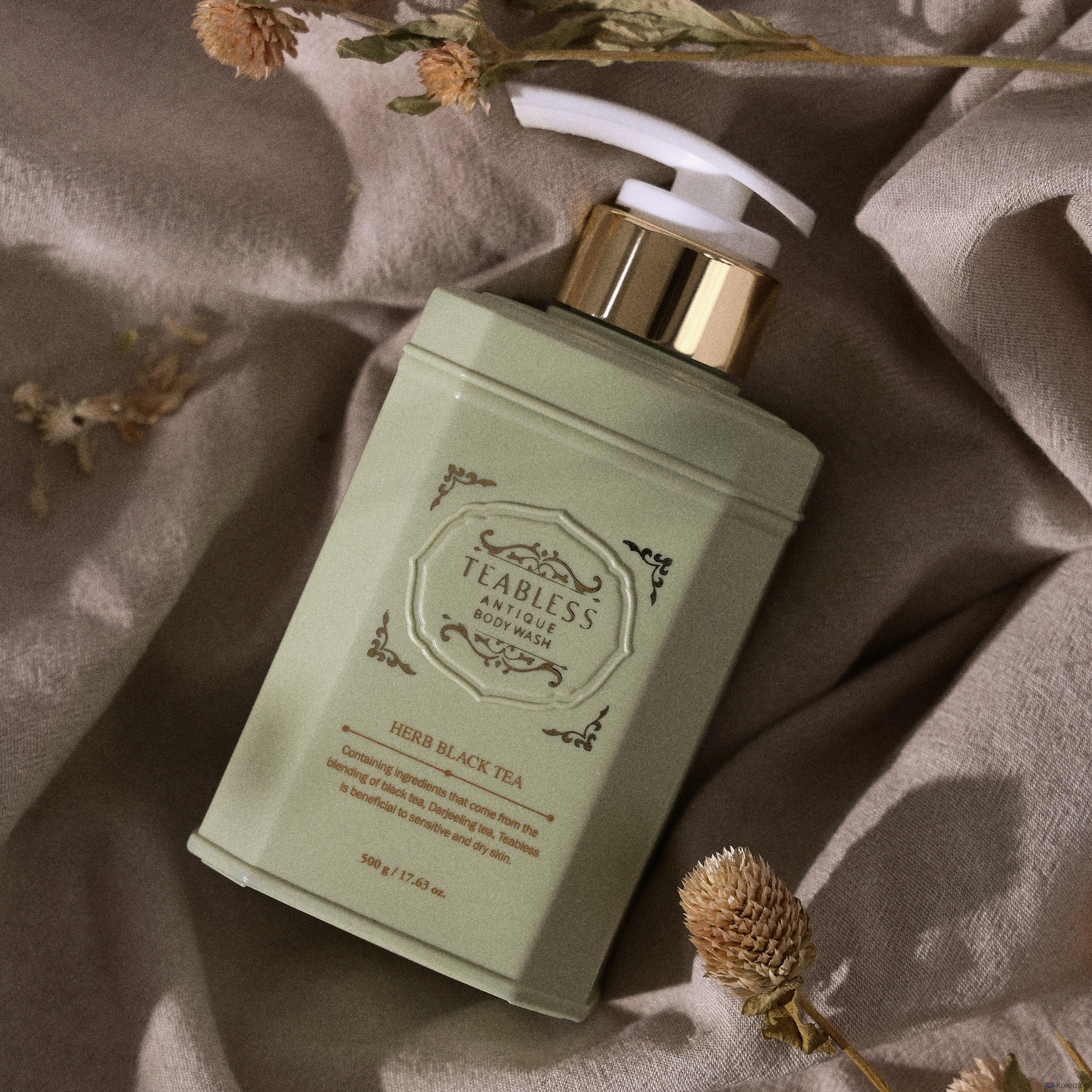 Гель для душа TEABLESS Antique Body Wash Herbal Black Tea, 500 г, 1 шт.