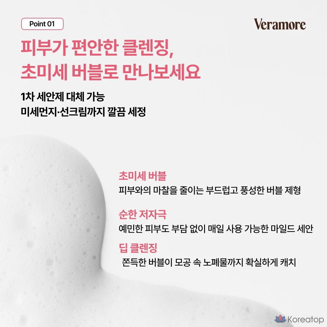 Пенка для умывания VERAMORE Low pH Rose Bubble Gentle Cleansing Foam, 150 мл, 1 шт.