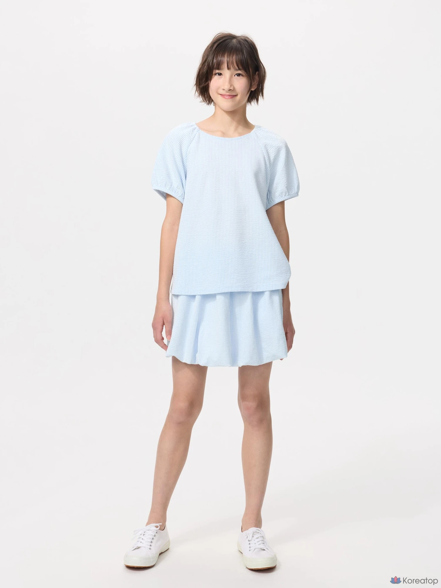 Футболка для девочек Uniqlo Puff Sleeve T