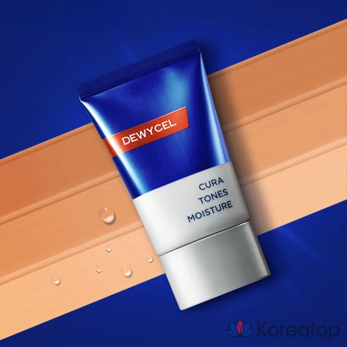 Набор для ухода DEWYCEL Homme Curatones Moisture 40ml SPF50+ PA+++ Cica All-in-one 30ml Natural Cover Tone Care Skin Lotion Duo Set, 1 шт.
