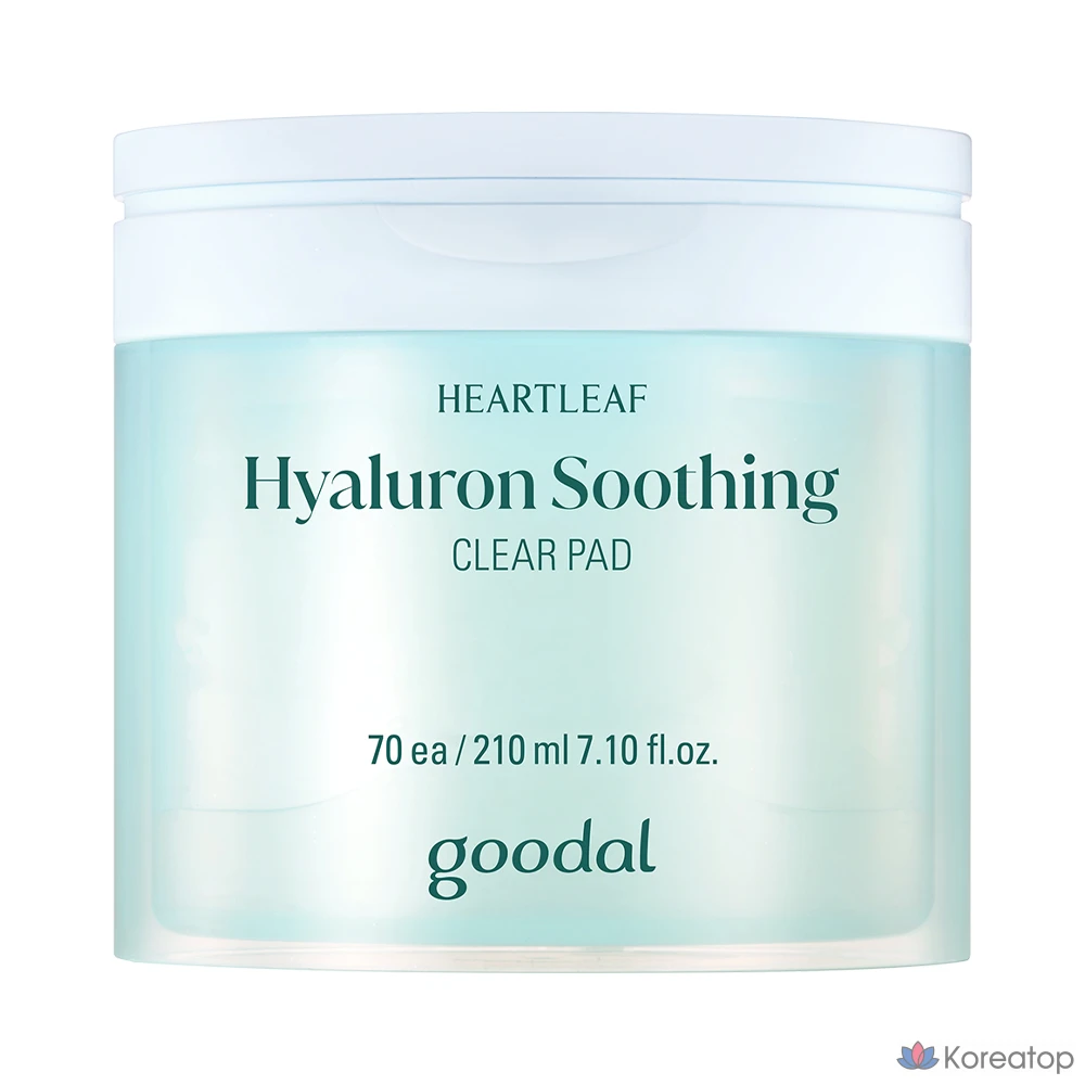 Пэды Goodal Heartleaf Hyaluron Soothing Clear Pad, 70 шт.