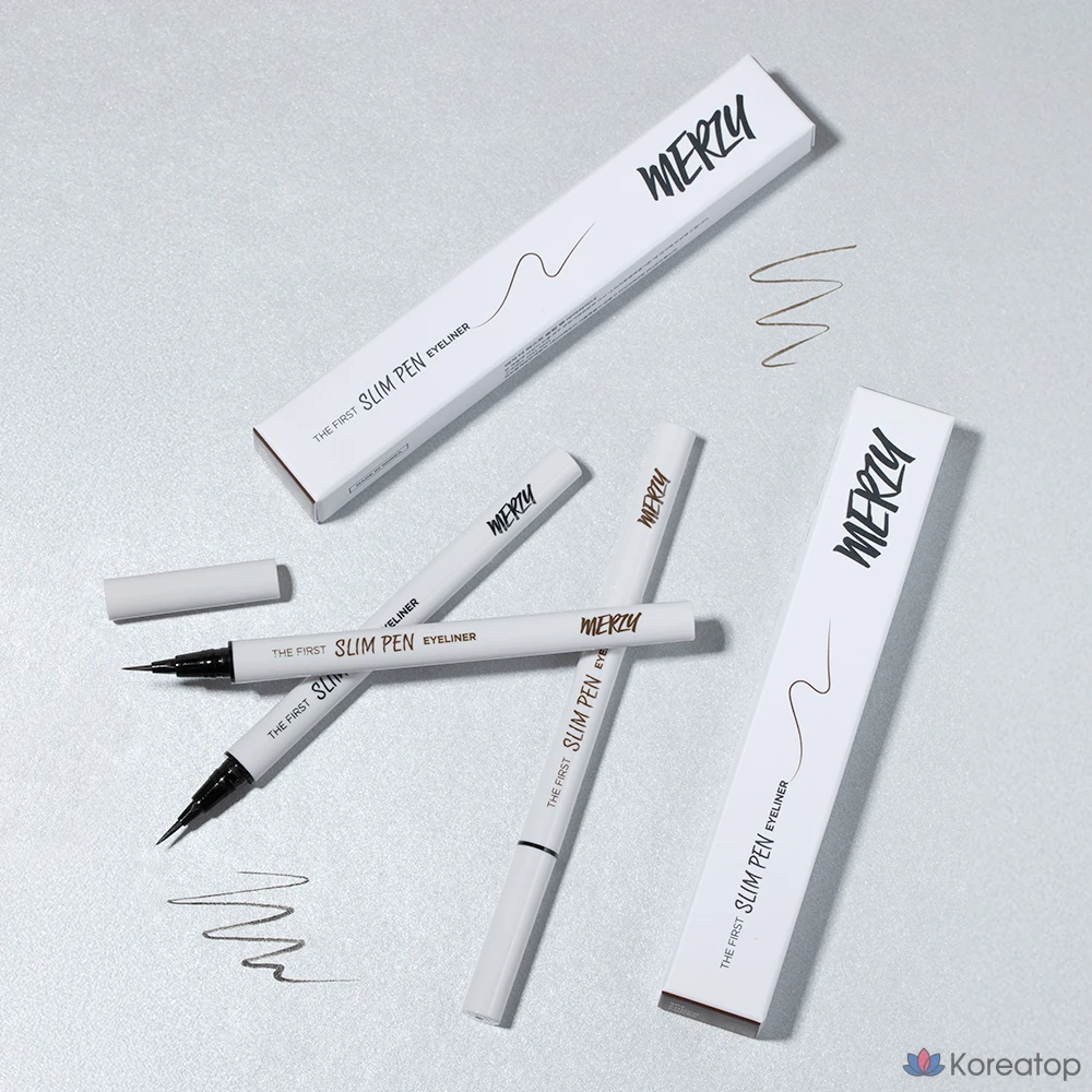 Подводка для глаз MERZY The First Slim Pen Eyeliner, оттенок SP2 Choco Fudge, 0.45 г, 1 шт.