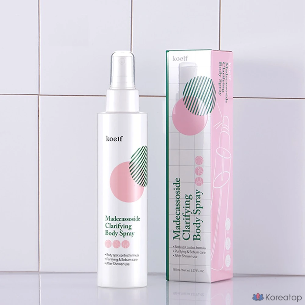 Очищающий спрей для тела Koelf Madecassoside Clarifying Body Spray, 150 мл, 1 шт.