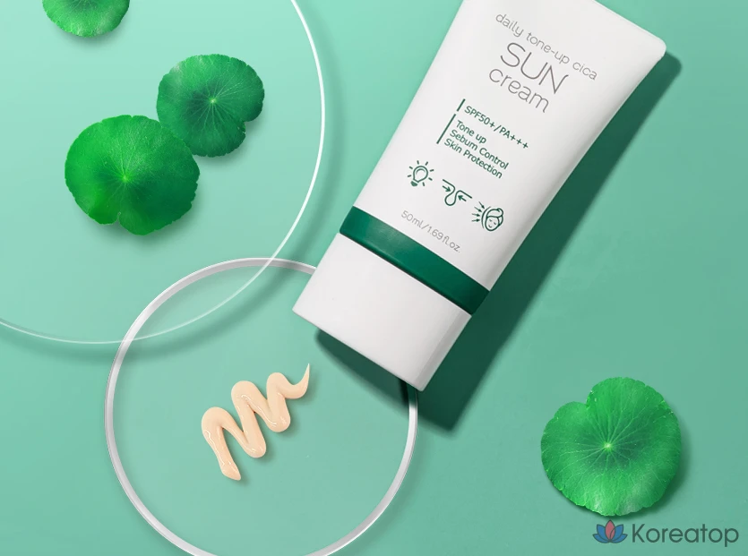 Солнцезащитный крем Prreti Daily Tone-Up Cica Sun Cream SPF50+ PA+++, 50 мл, 1 шт.