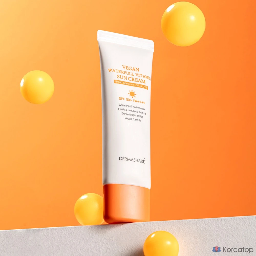 Солнцезащитный крем Dermashare Waterful Vitamin Sun Cream SPF50+ PA++++, 50 г, 1 шт.