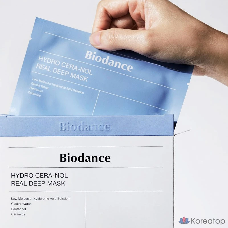 Тканевая маска для лица Biodance Hydro Cera-Nol Real Deep Mask, 4 шт., фото 3