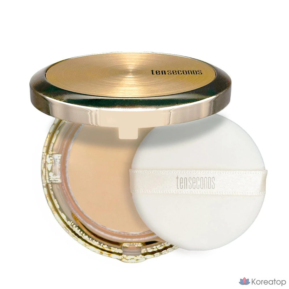 Компактная пудра Coreana TENSEconds Two-Way Pact SPF40/PA+++, оттенок 23 Natural Beige, 1 шт.