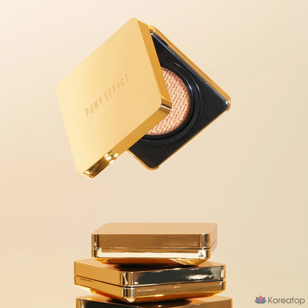 Кушон Pony Effect Coverstay Cushion Foundation EX (основа + рефил), оттенок Warm 21 Natural Ivory, 15 г + 15 г, 1 шт.